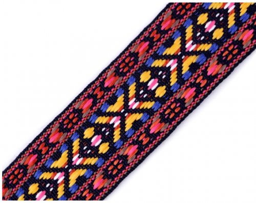 Borte - Webband - Indianer Style - bunt - 38 mm
